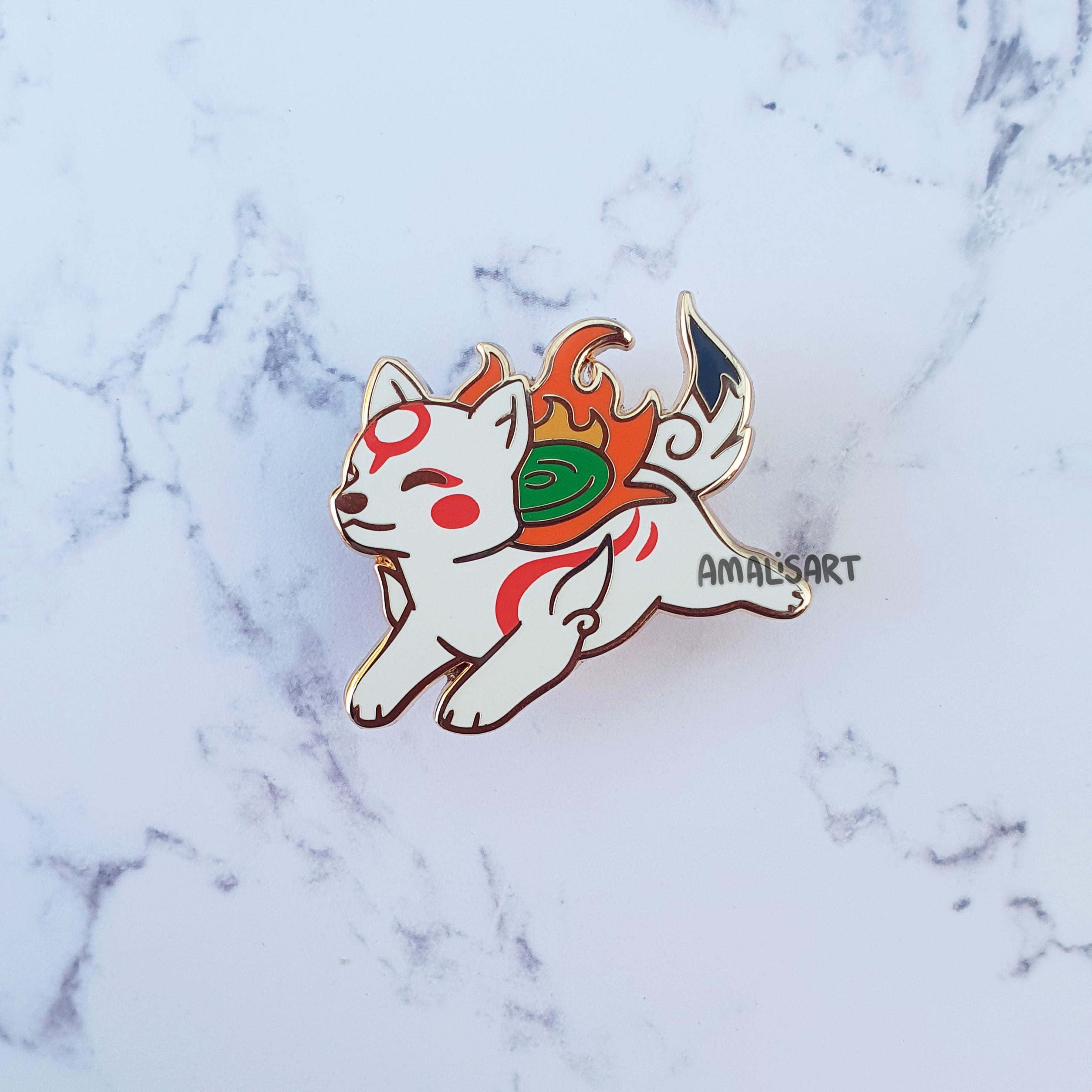 Chibi Okami sold Pins